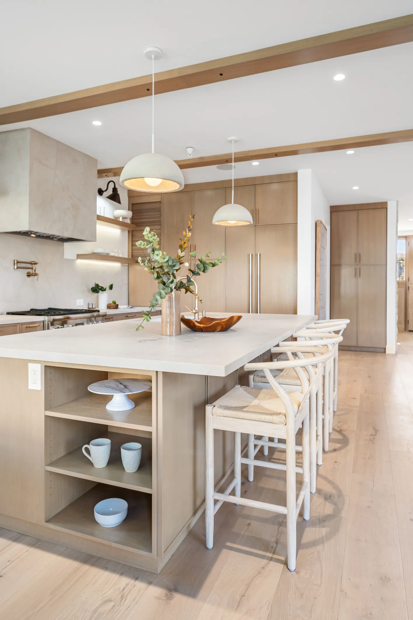 Natural wood kitchen renovation