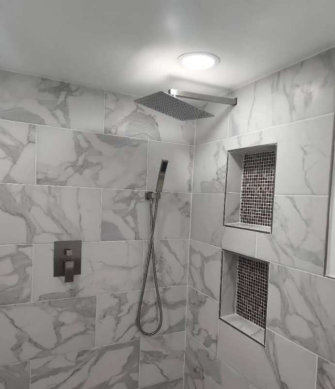Custom shower renovation by DMV Home Improvement LLC
